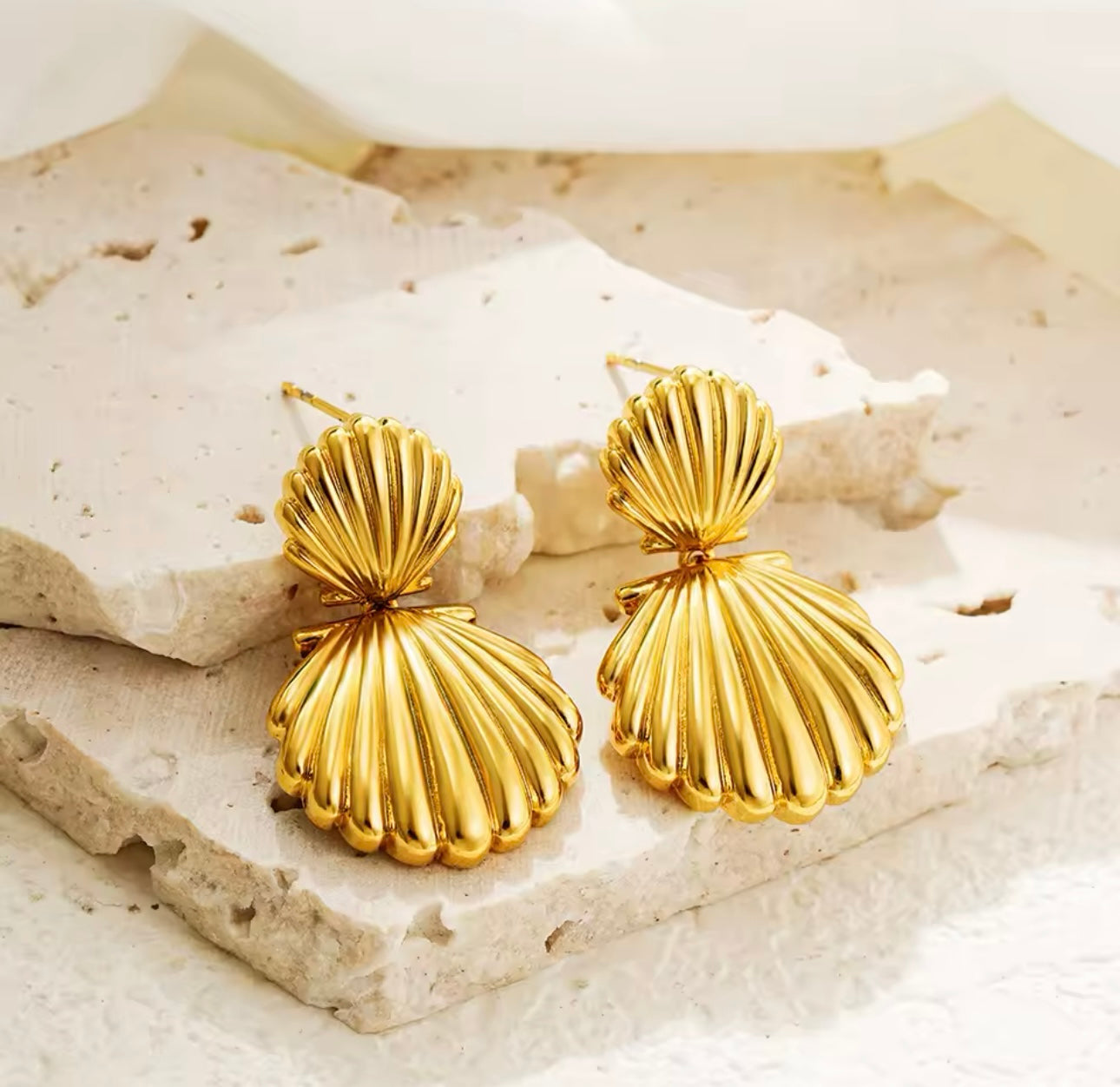 Aretes Doble Shell