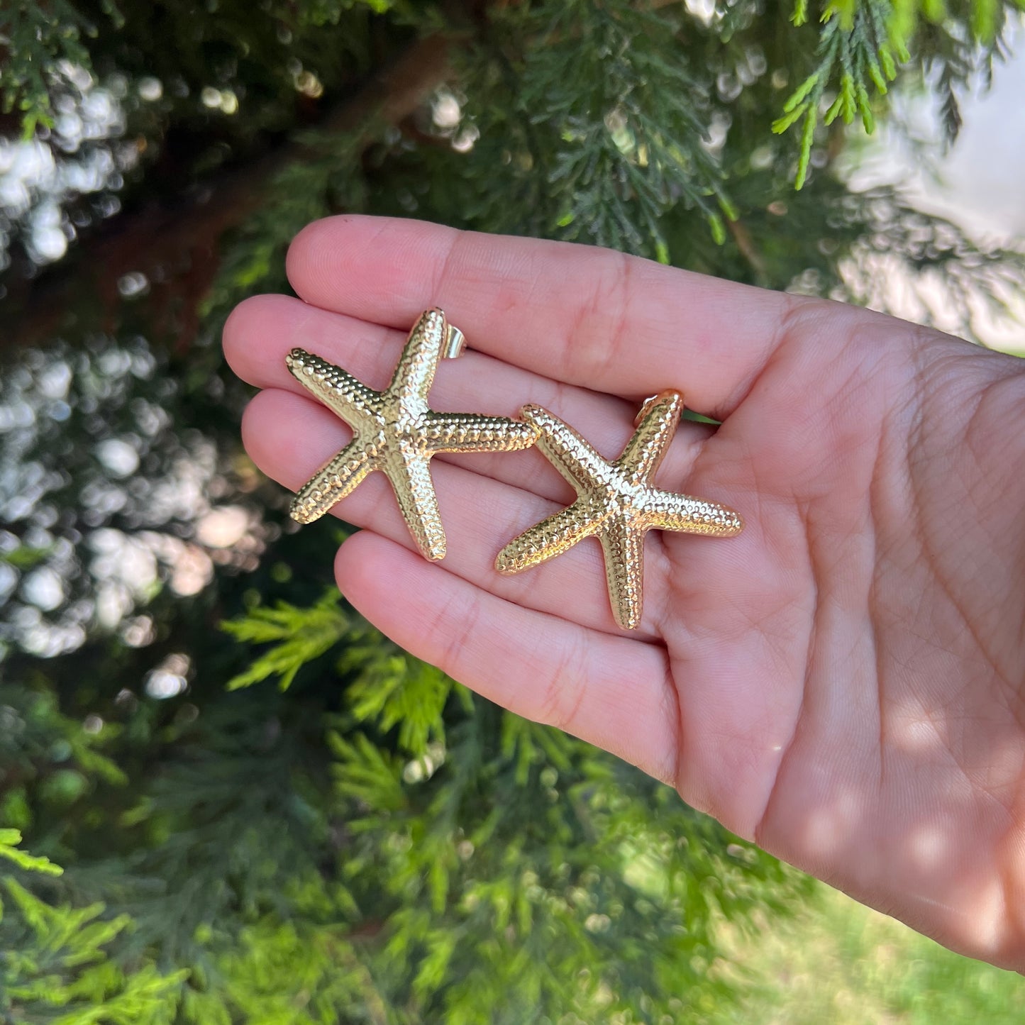 Aretes Starfish Golden